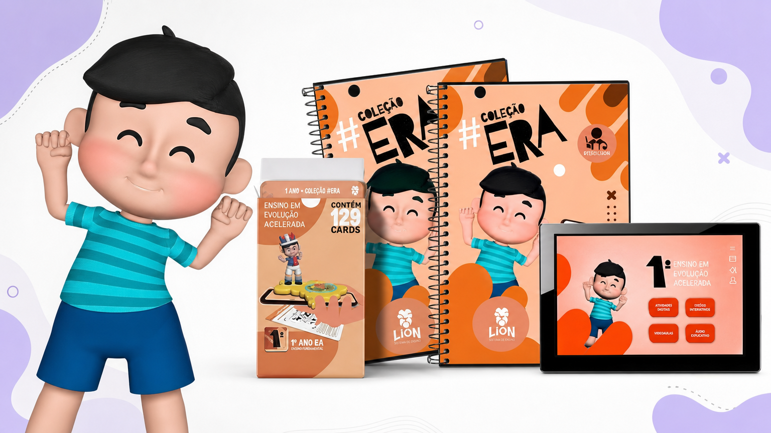 Coleção 1º ano — livro, cards e aplicativo em realidade aumentada
