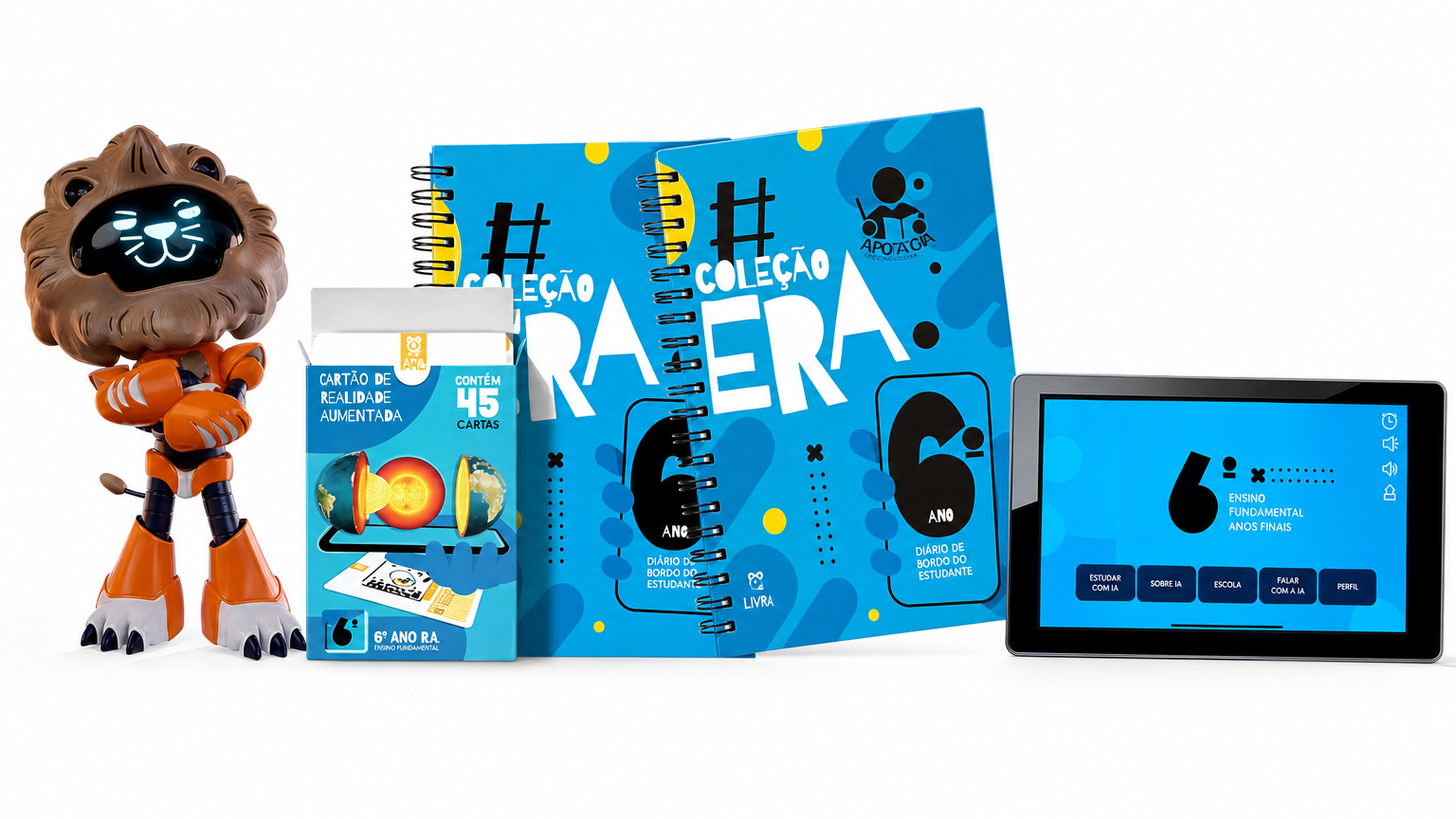 Coleção 6º ano — livro, cards e aplicativo em realidade aumentada