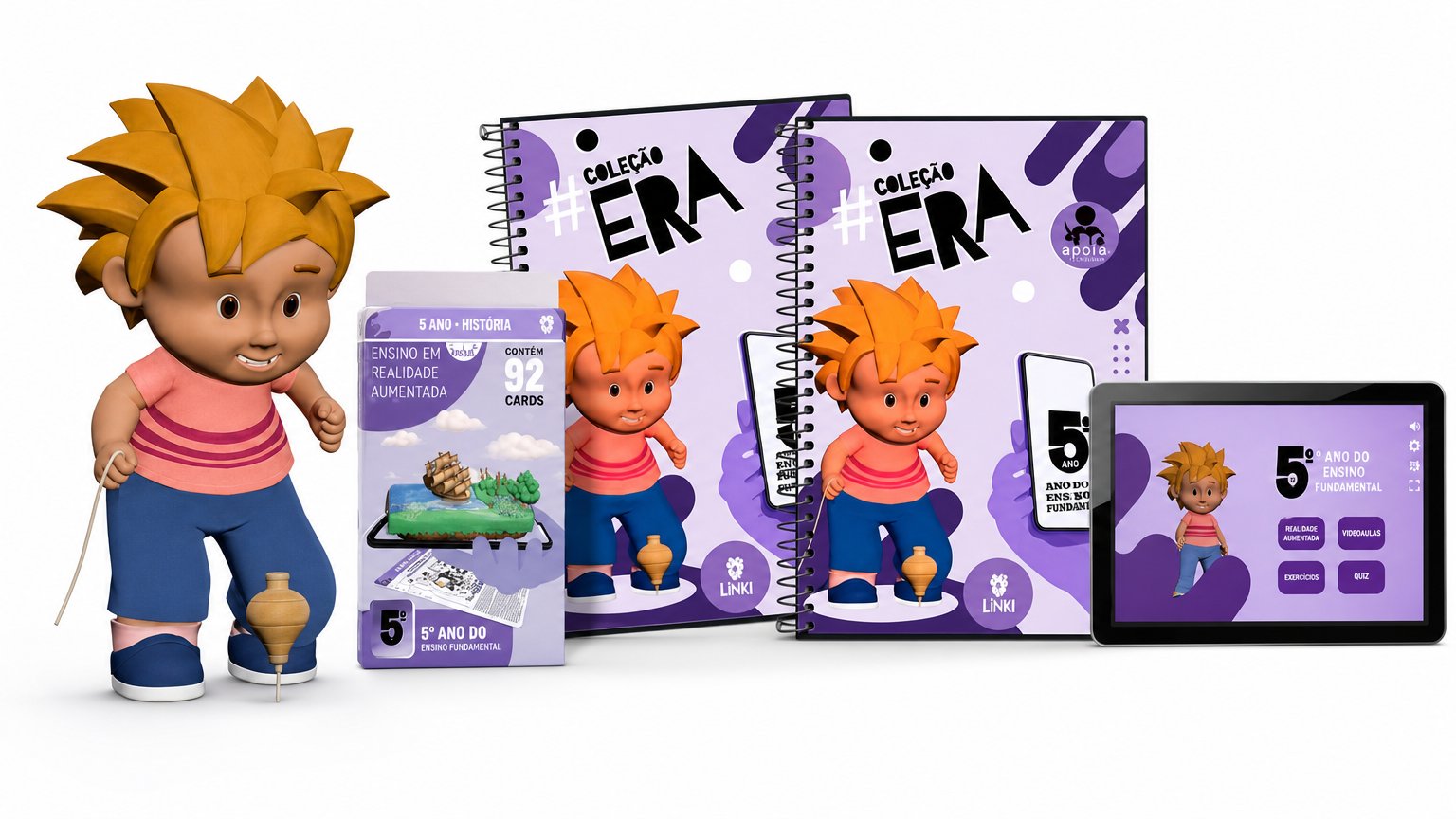 Coleção 5º ano — livro, cards e aplicativo em realidade aumentada