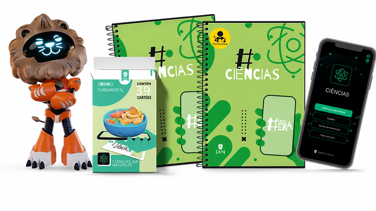 Coleção Ciências — livro, cards e aplicativo em realidade aumentada
