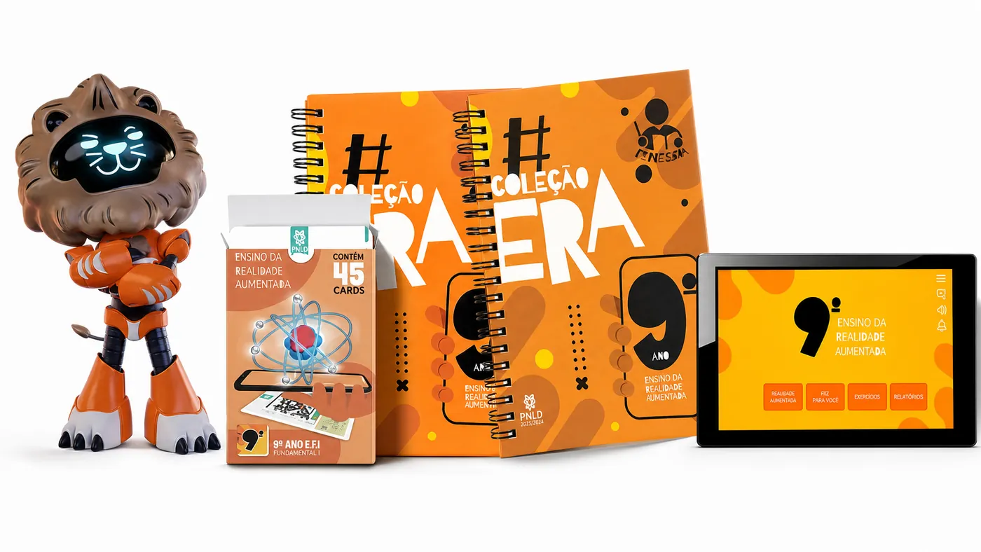 Coleção 9º ano — livro, cards e aplicativo em realidade aumentada