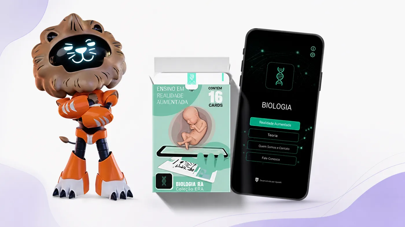 Coleção Biologia — livro, cards e aplicativo em realidade aumentada