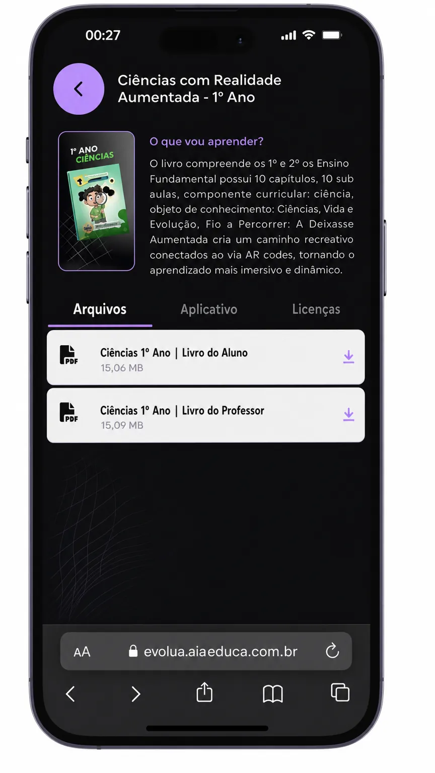 Passo 3: Baixe o livro digital